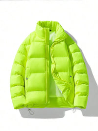 Oversized Fluorescerende Heren Winterjas - Vigoro