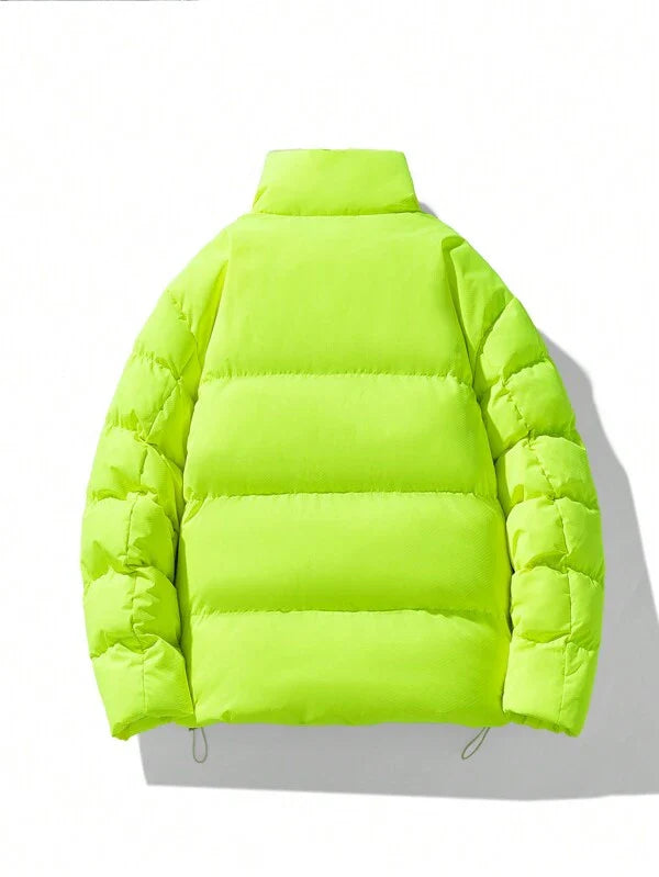 Oversized Fluorescerende Heren Winterjas - Vigoro