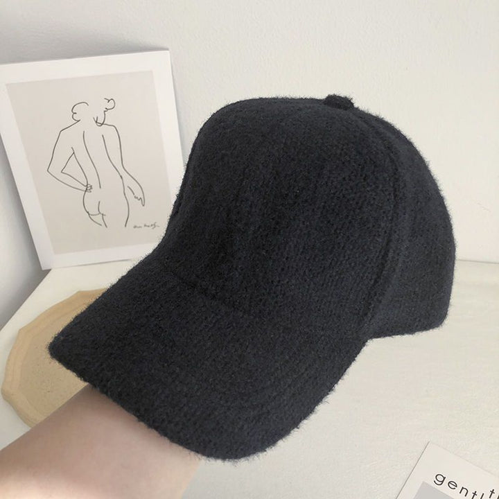 Warme dames baseballcap met imitatiebont voor de herfst en winter - Lorena