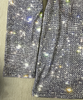 Glimmende Zilveren Disco-Glitter V-Hals Longsleeve - GlamFrost