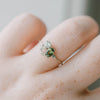 Natuurlijke Peridot met Zirkonring - Selene