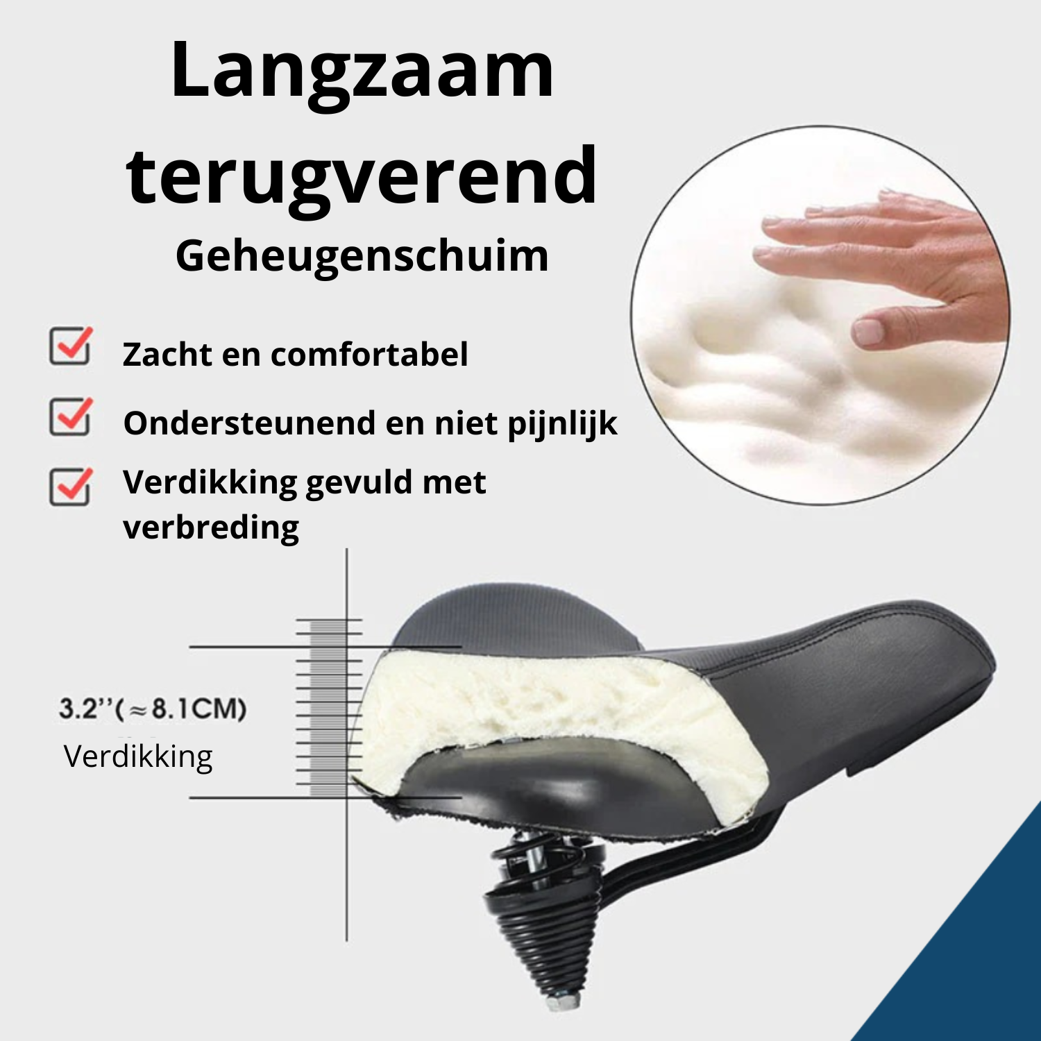 Comfort Gel Fietszadel - BigRide