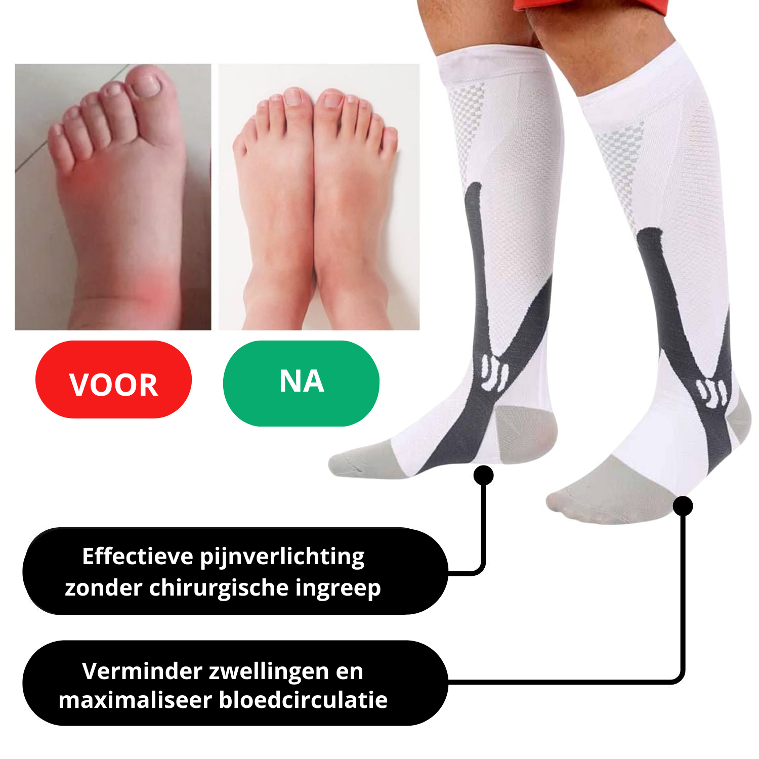 Orthopedische Compressiesokken - VitalForce