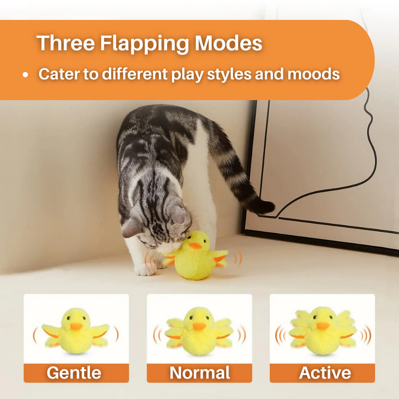 Flappende Eend Speelgoed voor Katten - DuckDash™ (1+1 GRATIS)