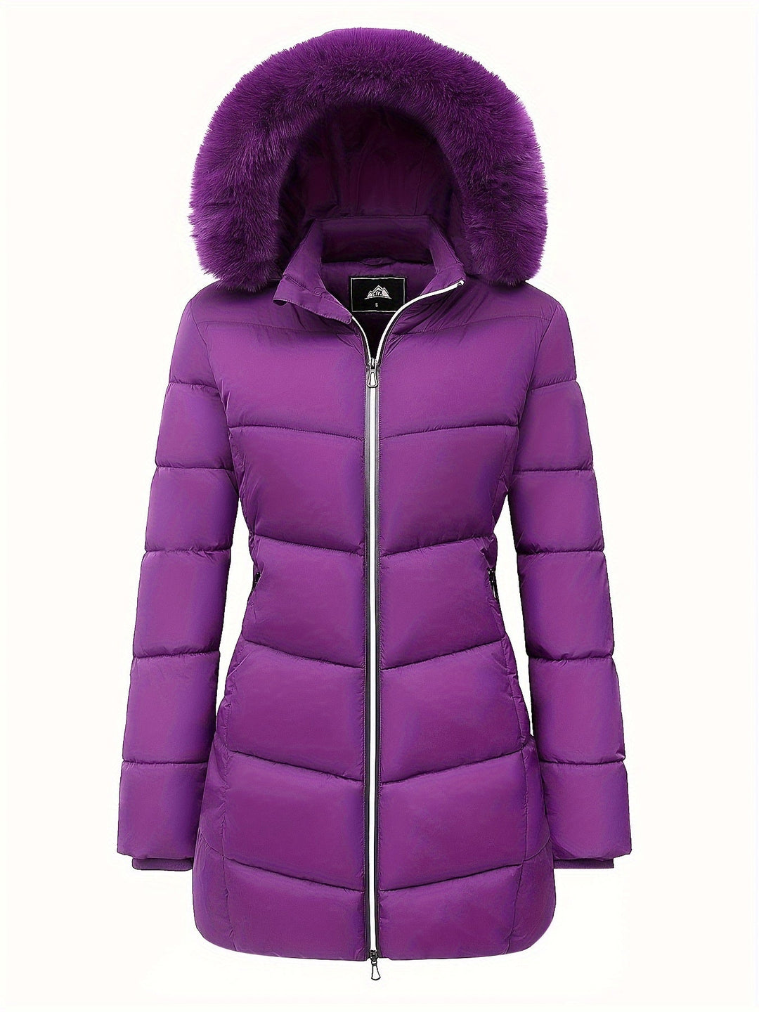 Warme Puffy Jas met Stijlvolle Details - Evelyne