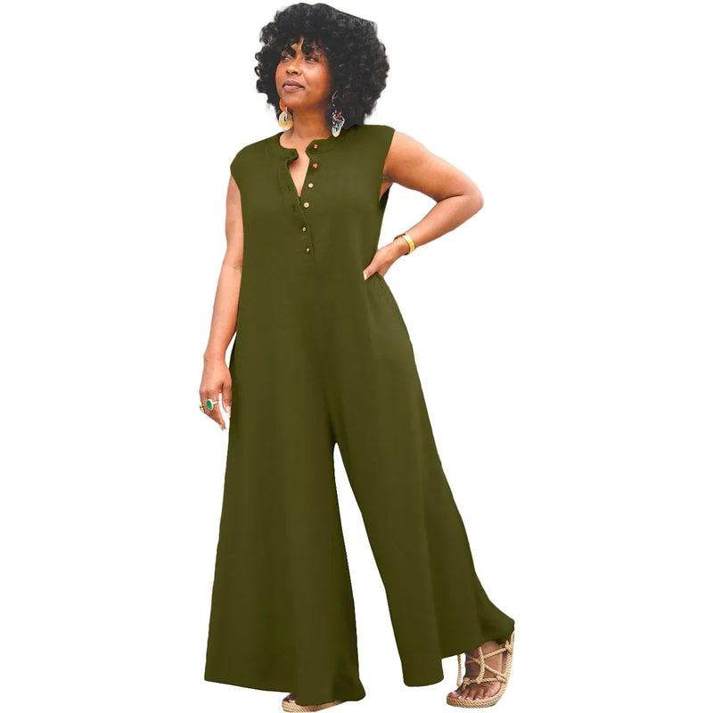 Vardi Dante™ Jill Plus Size Jumpsuit | Stijlvol & Casual