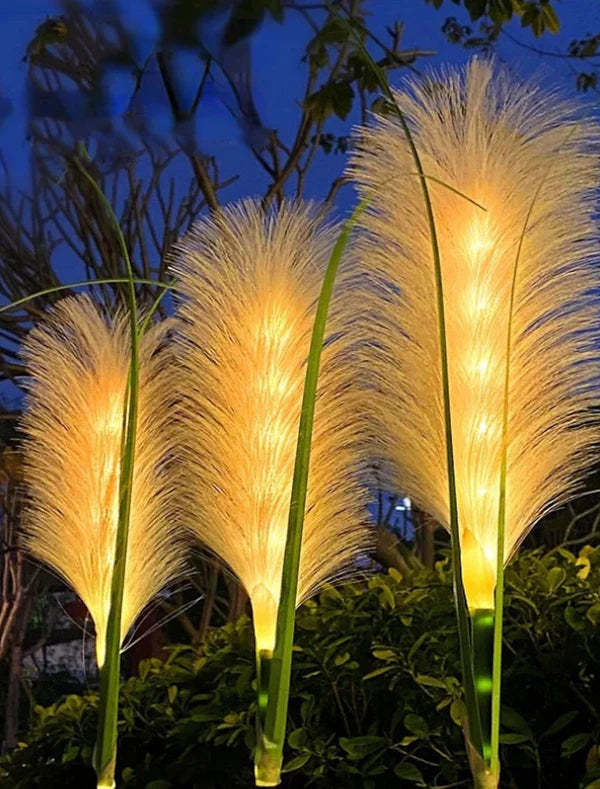 Decoratieve Rieten Tuinverlichting - SunReed