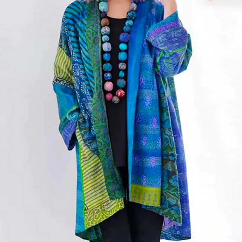 Boho Herfstvest met Kleurrijk Patroon – Maravilla
