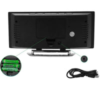 Gebogen LED Digitale Wekker met Modern Design - LumiCurve