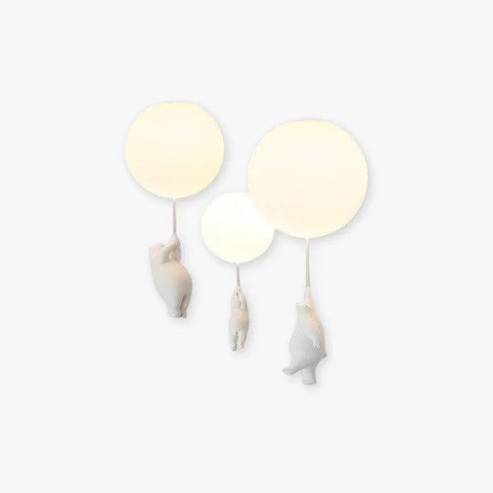 Kinder Plafondlamp met Beer en Ballon - CloudBear