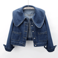Dames Denimjasje met Matrozenkraag – Giovanna