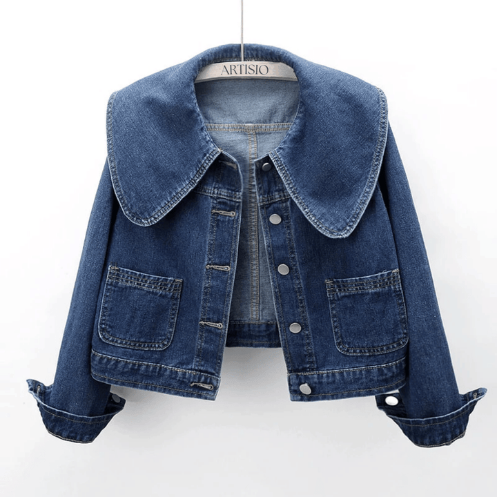 Dames Denimjasje met Matrozenkraag – Giovanna