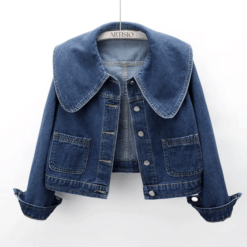 Dames Denimjasje met Matrozenkraag – Giovanna