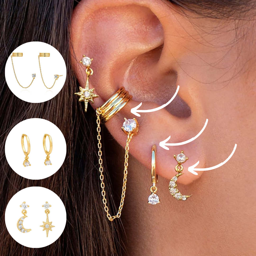 Boho Chic Oorbellen Set - Amira