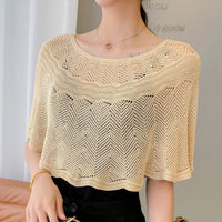 Dames IJszijden Sjaal met Brei & UV-bescherming – Amira