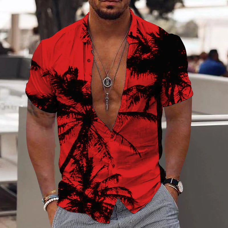 Trendy Overhemd met Tropische Print – Kaikura