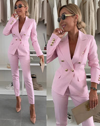 Tweedelige Dames Slim-Fit Set voor moderne zakelijke looks - Valentina