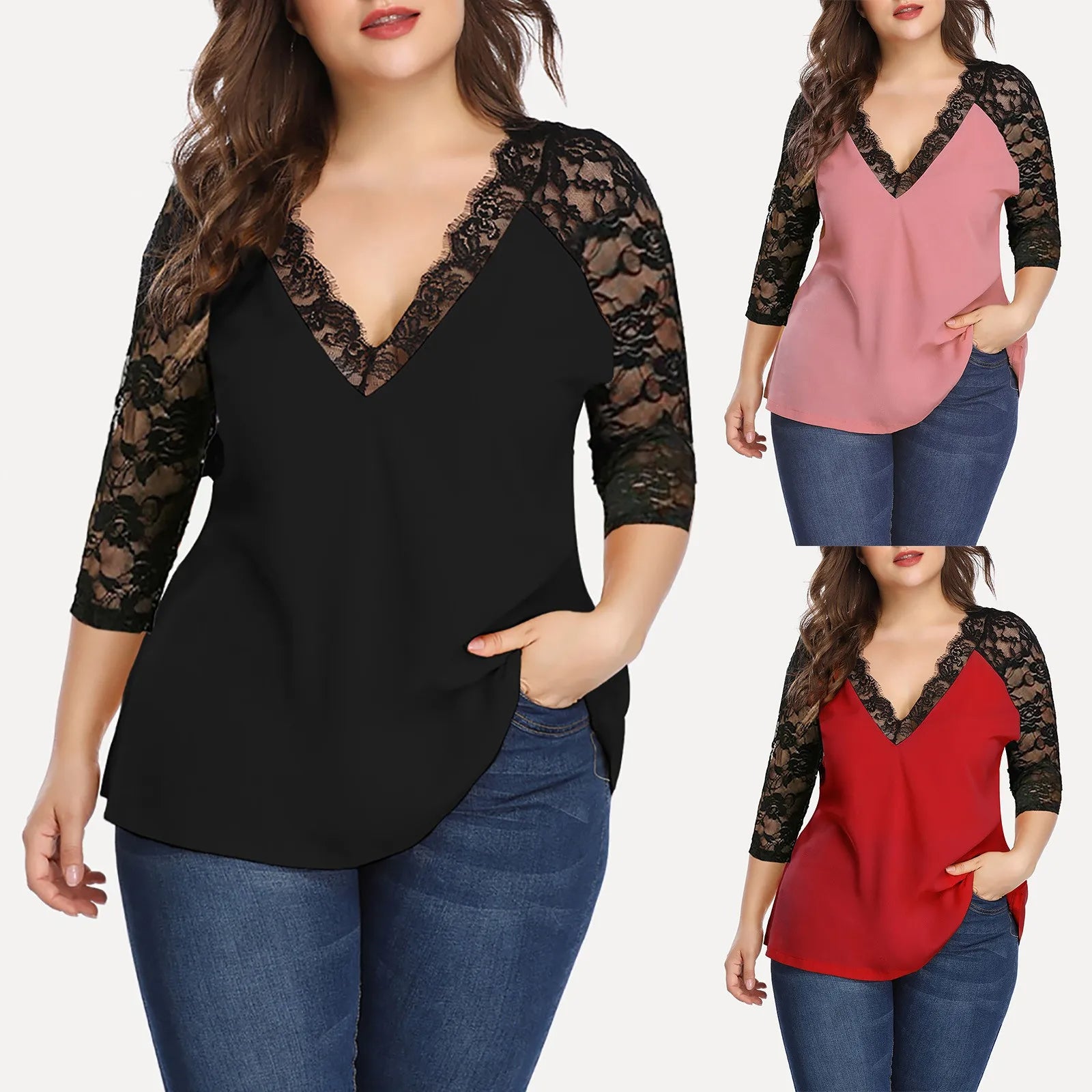 Vardi Dante™ Isa Plus-Size Blouse | Trendy & Flatterend