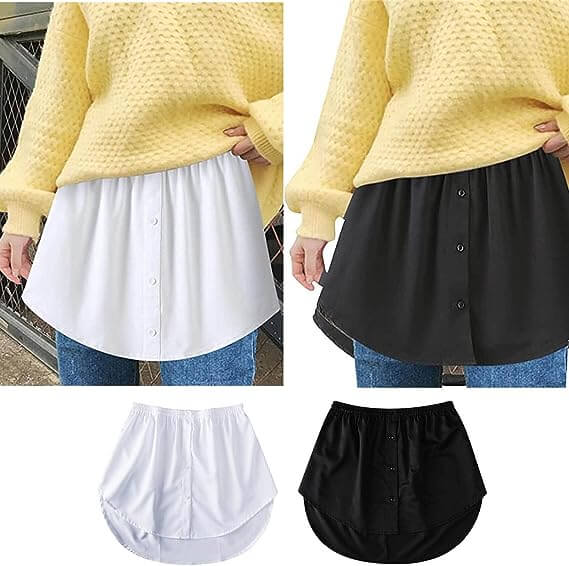 Dames Shirtverlenger met Elastische Tailleband - Noelle