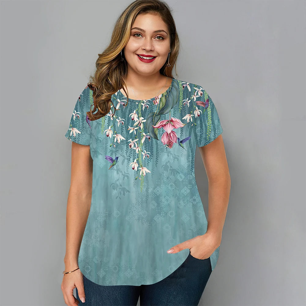 Vardi Dante™ Loïs Plus-Size T-Shirt | Vrolijk & Zomers