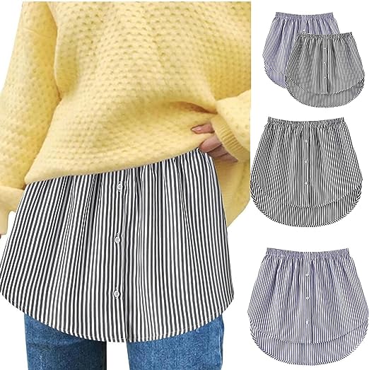 Dames Shirtverlenger met Elastische Tailleband - Noelle