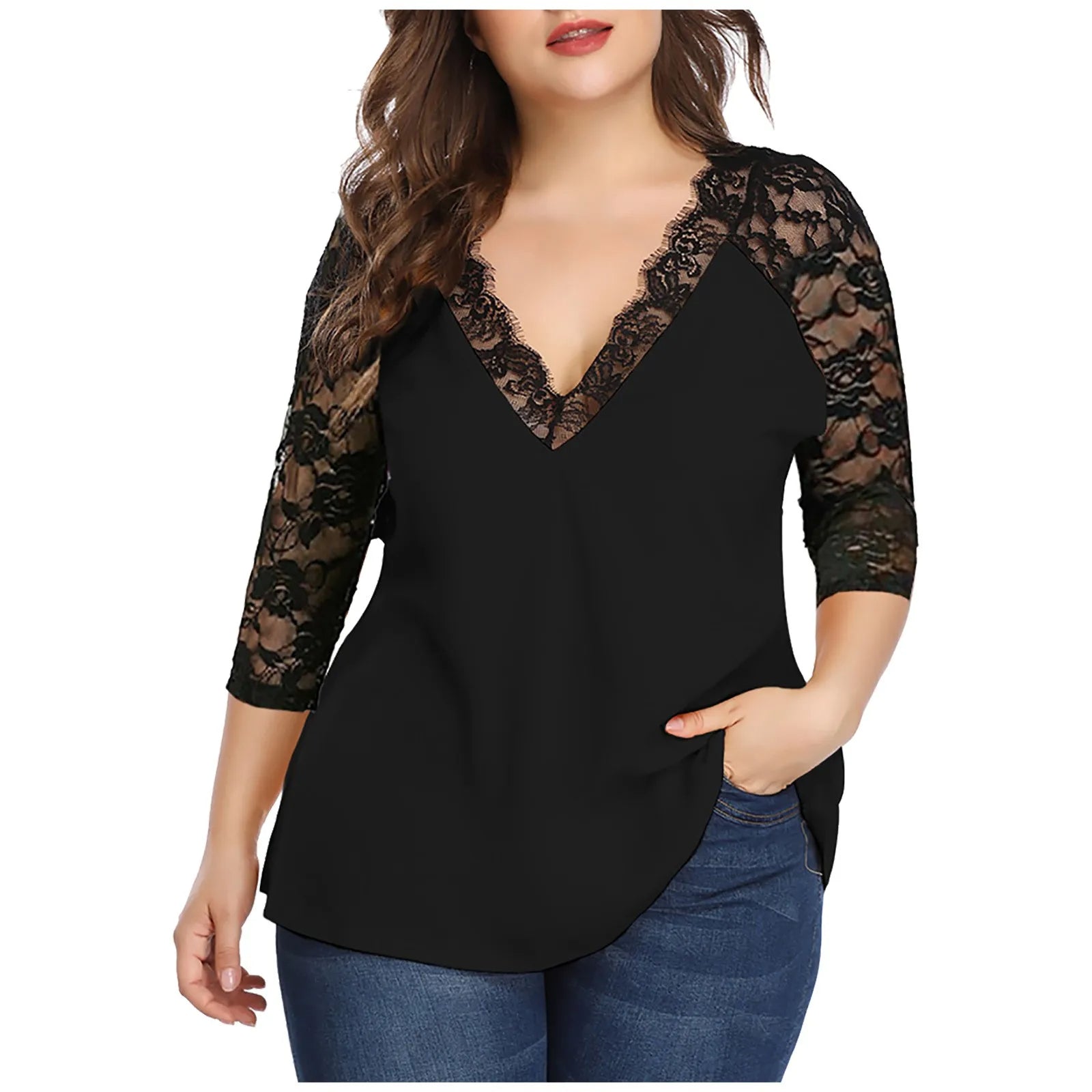 Vardi Dante™ Isa Plus-Size Blouse | Trendy & Flatterend