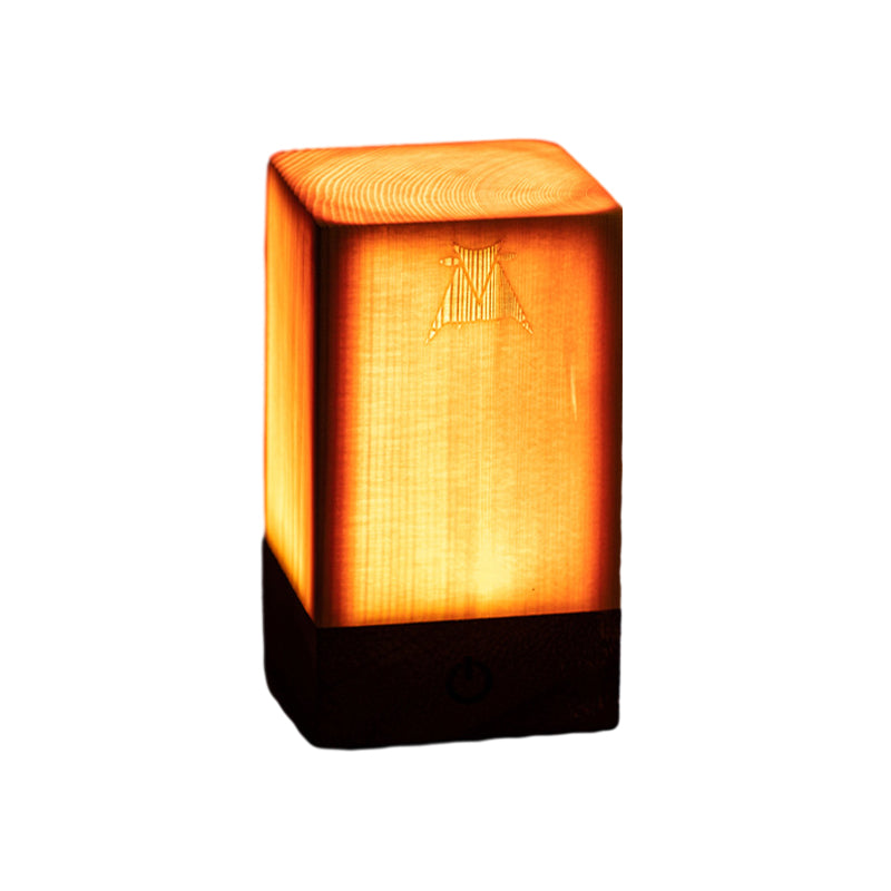 Stijlvolle LED Tafellamp - WoodGlow