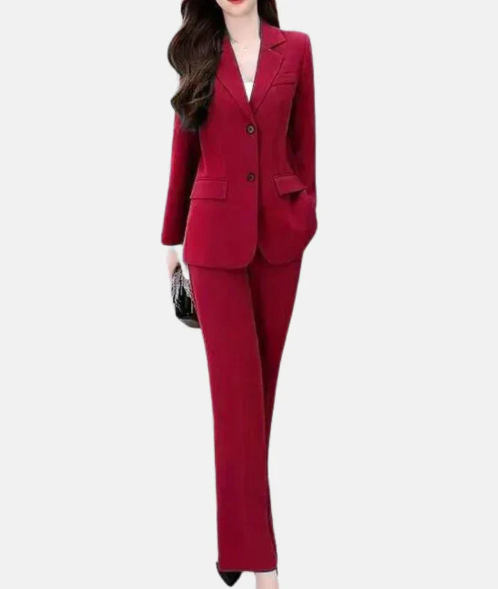 Stijlvol Broekpak met Getailleerde Blazer - Isabella