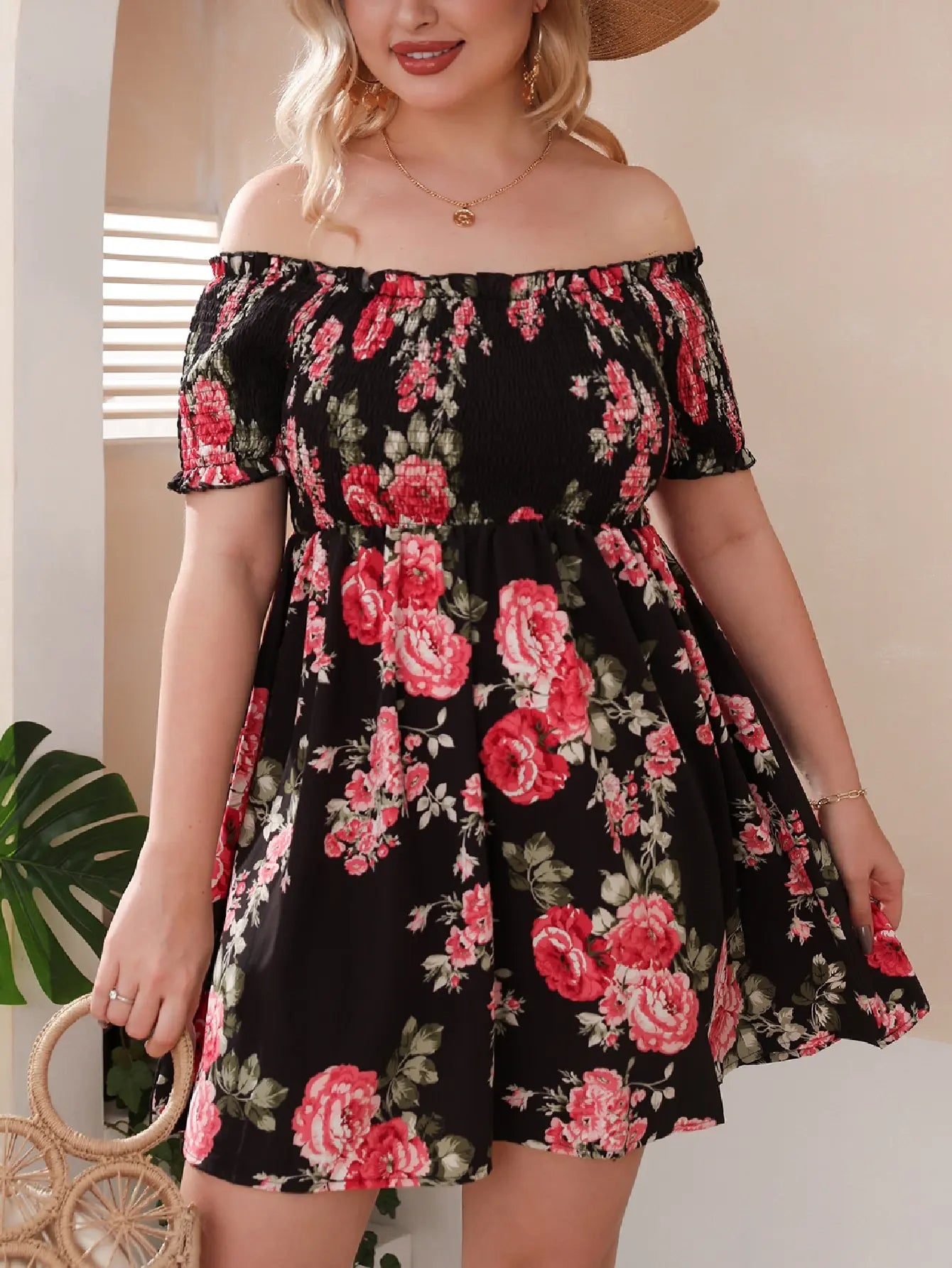 Vardi Dante™ Lolita Off-Shoulder Zomerjurk | Stijlvol & Fleurig