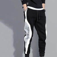 Losvallende Heren Patchwork Joggers met Touwtjes – Rafael