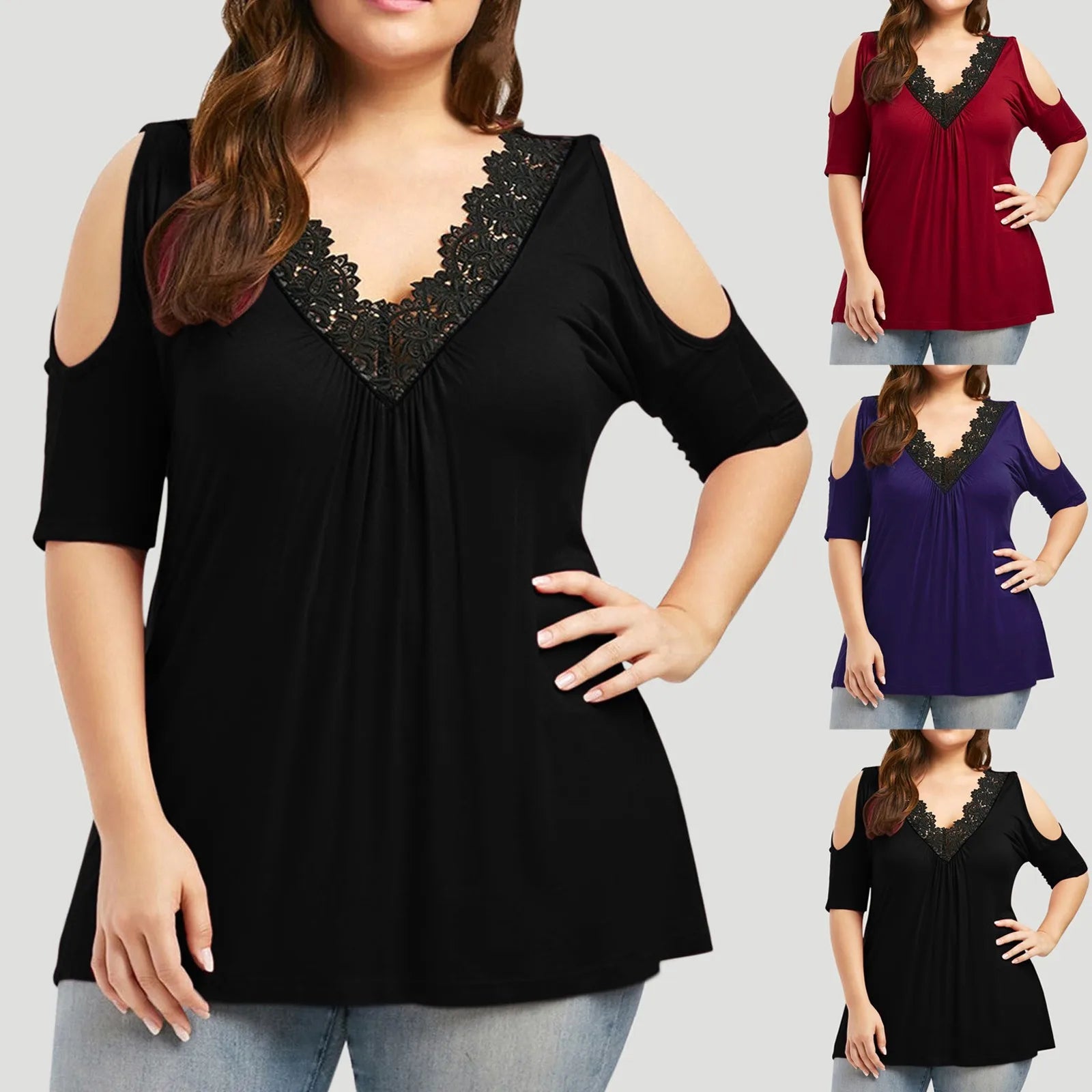 Vardi Dante™ Iris Plus-Size Blouse | Stijlvol & Comfortabel