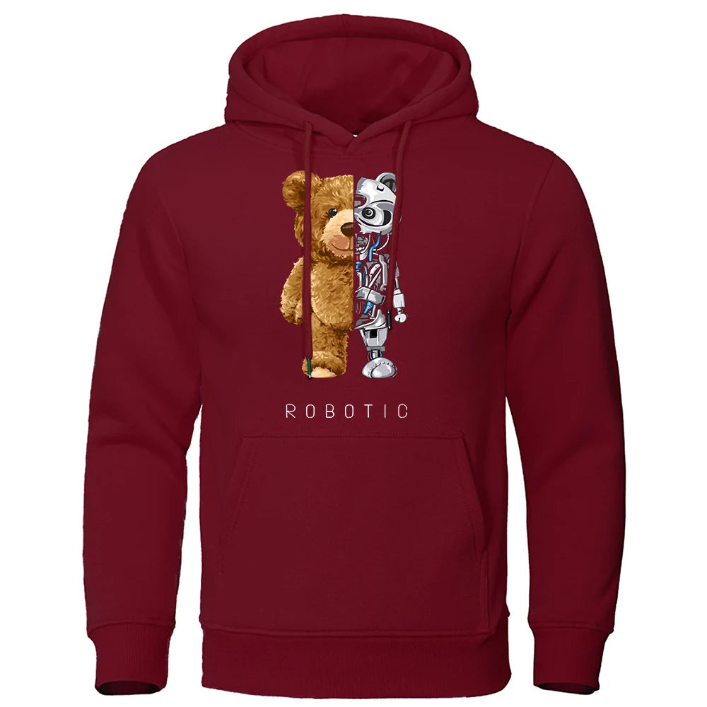 Vardi Dante™ Robo Bear Hoodie | Teddy Tech-sweatshirt