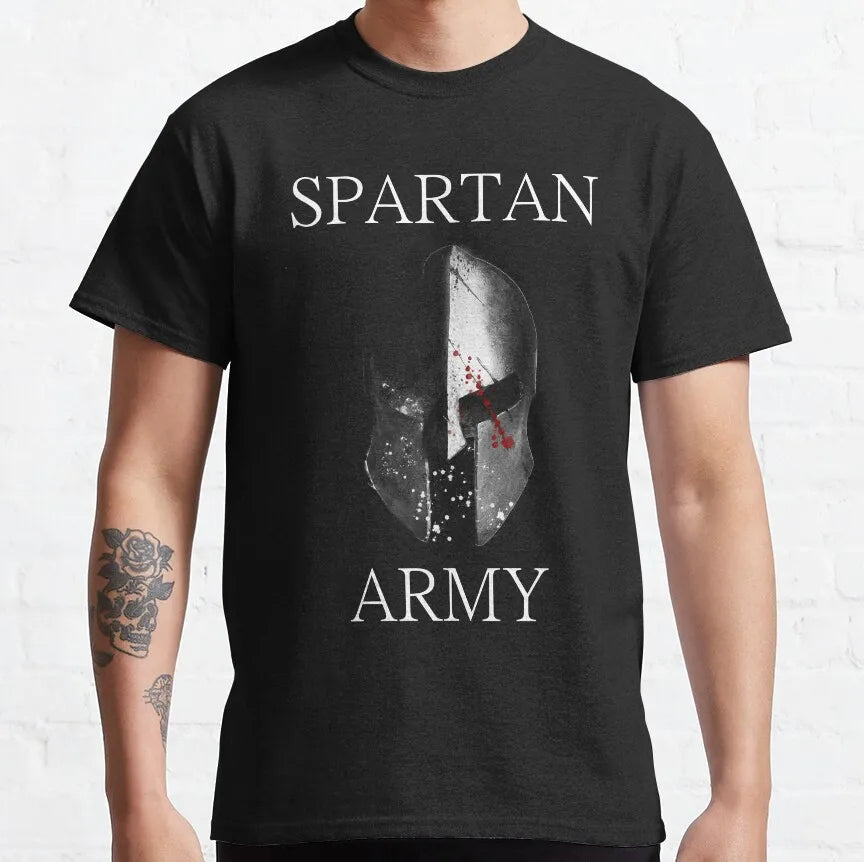 Vardi Dante™ Vintage Sparta T-Shirt | Plus Size T-Shirt van katoen