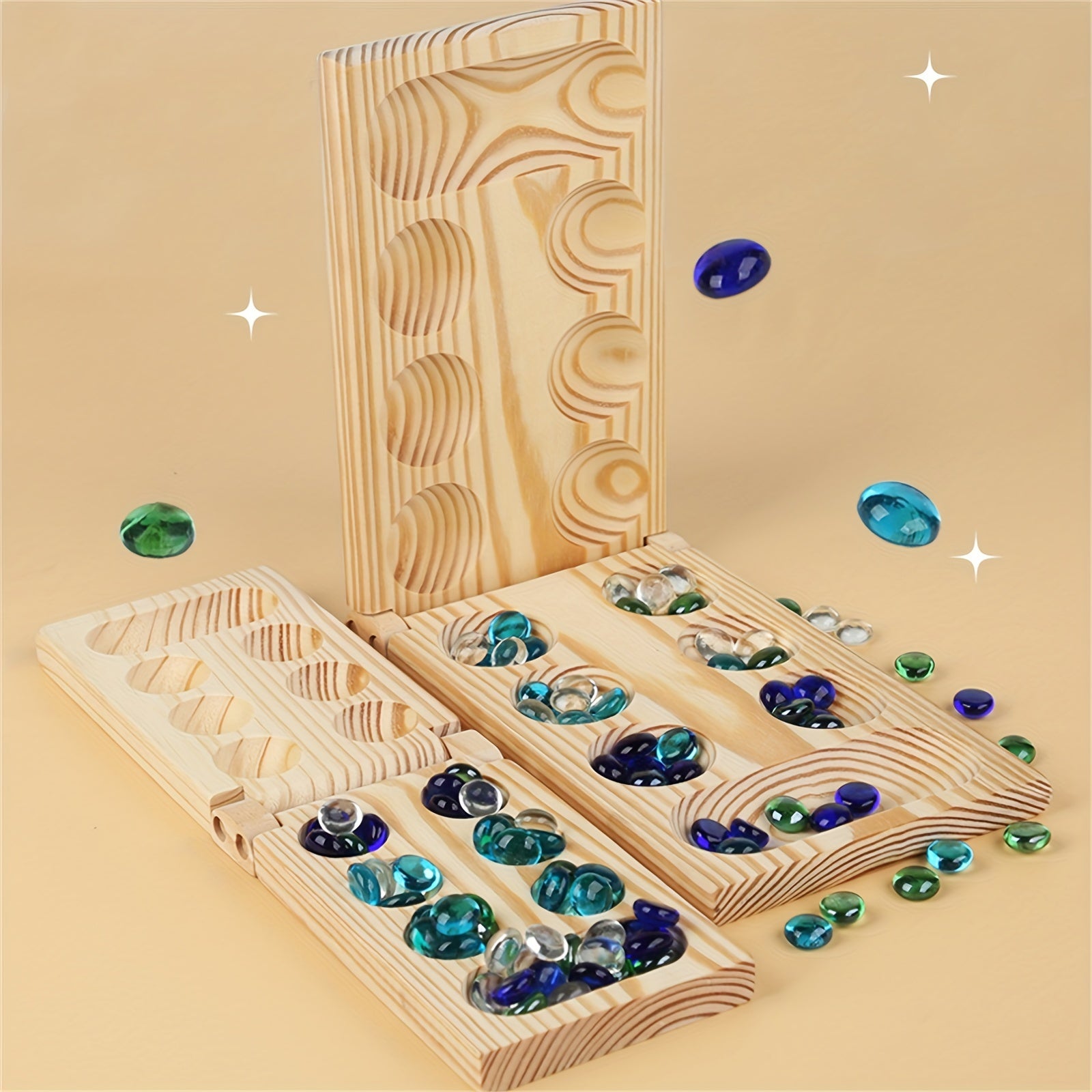 Mancala Deluxe Bordspel - BrainStones