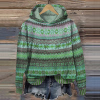 Warme Dames Hoodie met Patroon – Freya