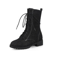 Dames Klassieke Veterschoenen met Lage Hak - Lena