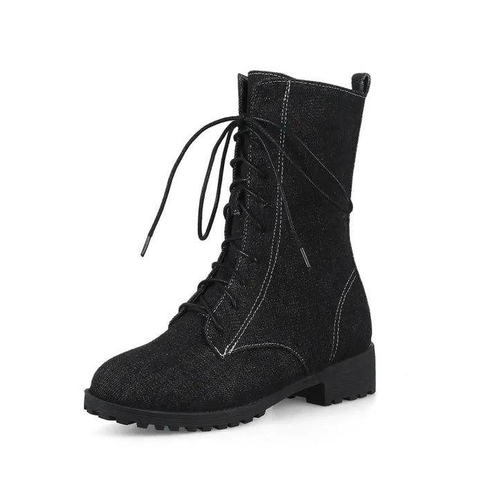 Dames Klassieke Veterschoenen met Lage Hak - Lena
