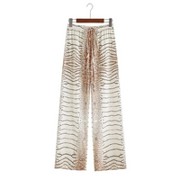 Wijd gesneden zomerbroek van chiffon – Liana