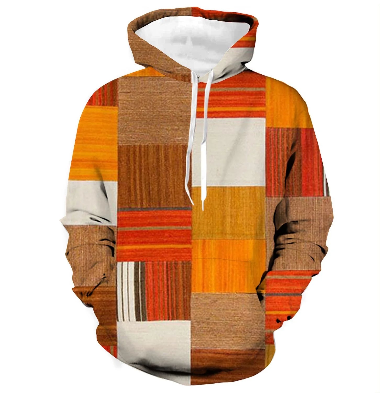 Vardi Dante™ 3D Plaid Hoodie | Urban Vibes oversized trui