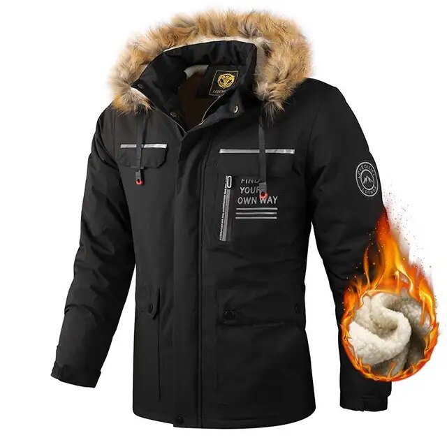 Vardi Dante™ Winterparka met Fleecevoering | Winddicht jack met capuchon