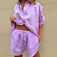 Tweedelige Linnen Dames Zomerset met Relaxte Pasvorm – Aveline