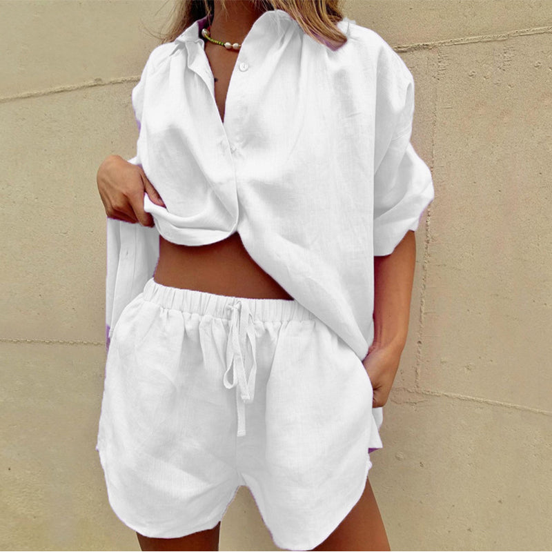 Tweedelige Linnen Dames Zomerset met Relaxte Pasvorm – Aveline