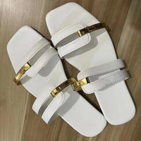 Dames Platte Zomerslippers met Open Teen – Avianne