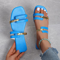 Dames Platte Zomerslippers met Open Teen – Avianne