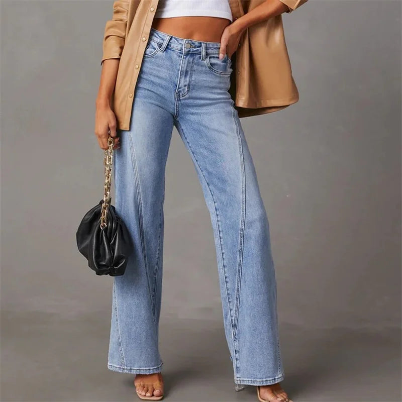 Trendy Flared Spijkerbroek - Amarine