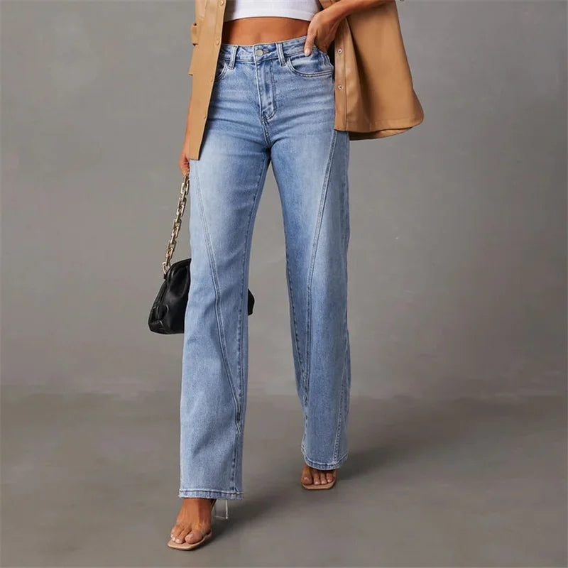 Trendy Flared Spijkerbroek - Amarine