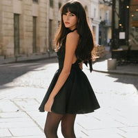 Satijnen Cocktailjurk met Flare Snit - Valeria