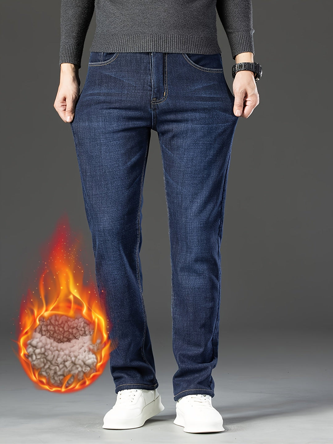Warme Heren Winterjeans met Fleecevoering - Grayson
