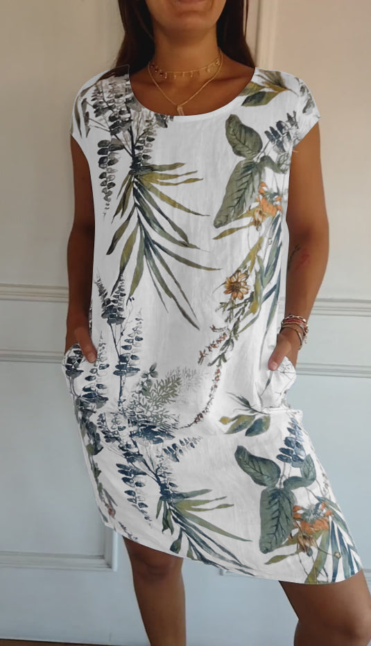 Comfortabele jurk met ronde hals – Valentina