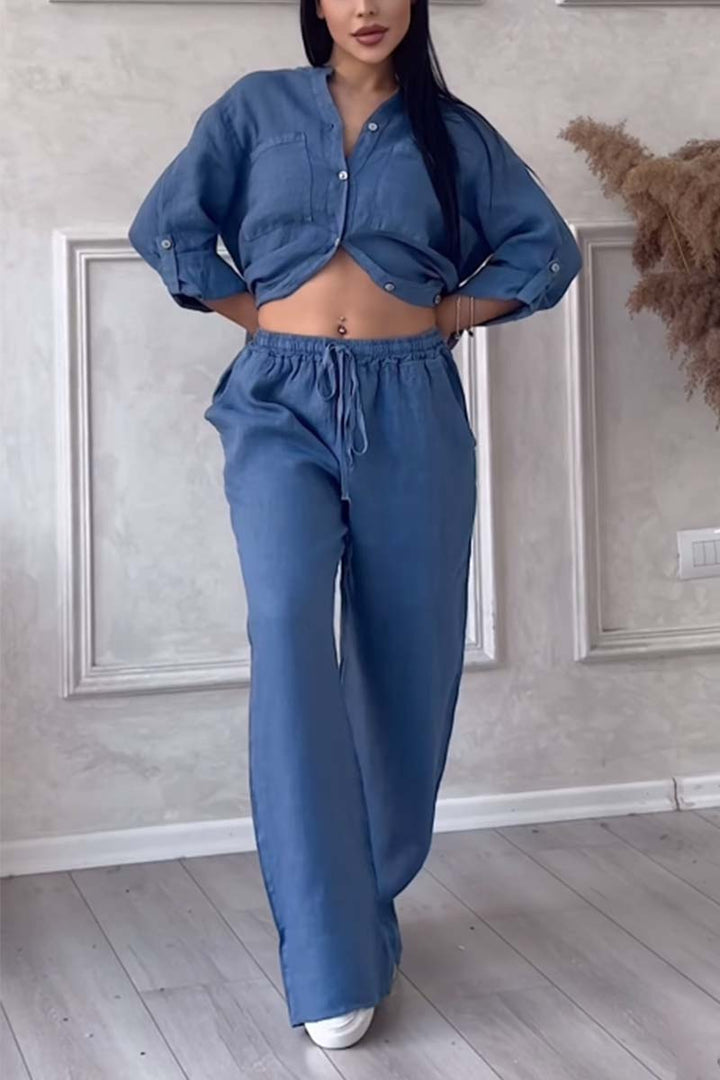 Tweedelige Linnen Dames Zomerset – Alina